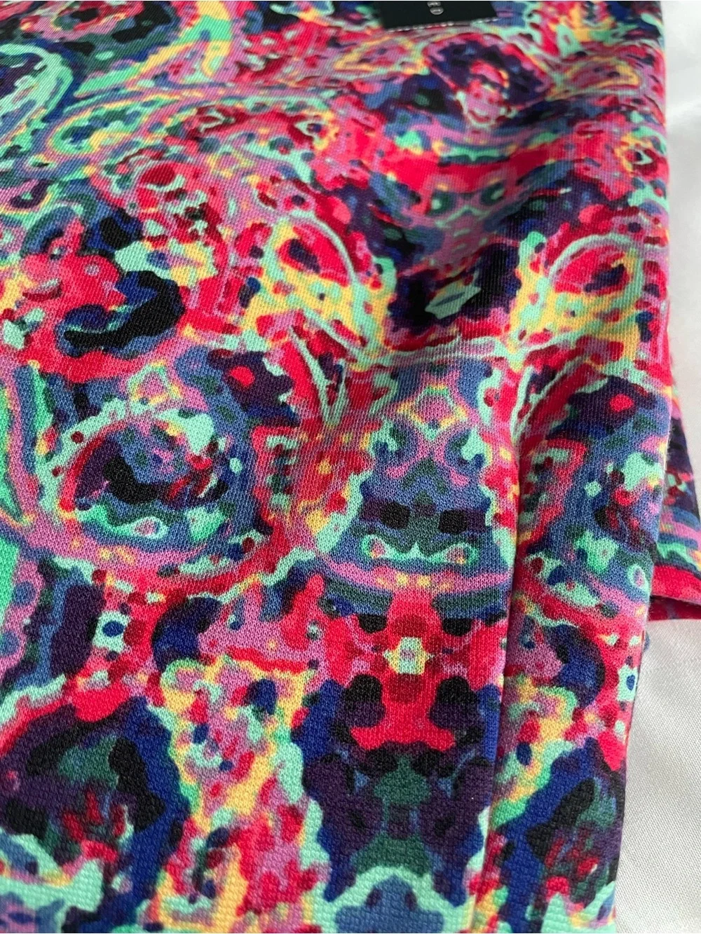 NWT Express Long Sleeve Multicolor Swirl Print Dress